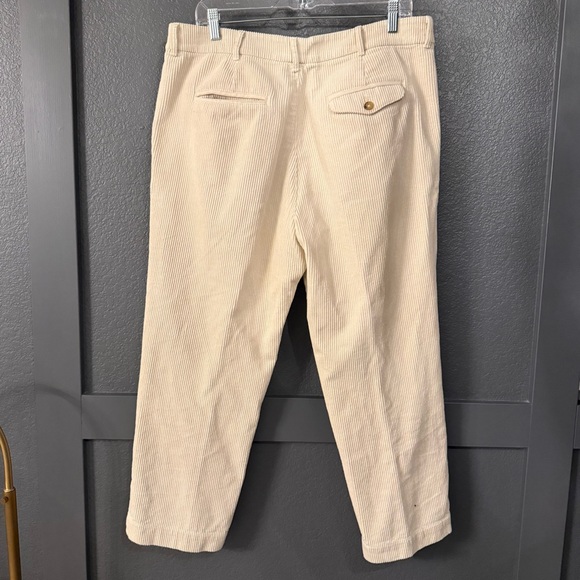 AYR • the metropolitan corduroy pleated pants - cream - size 14 - Picture 5 of 8